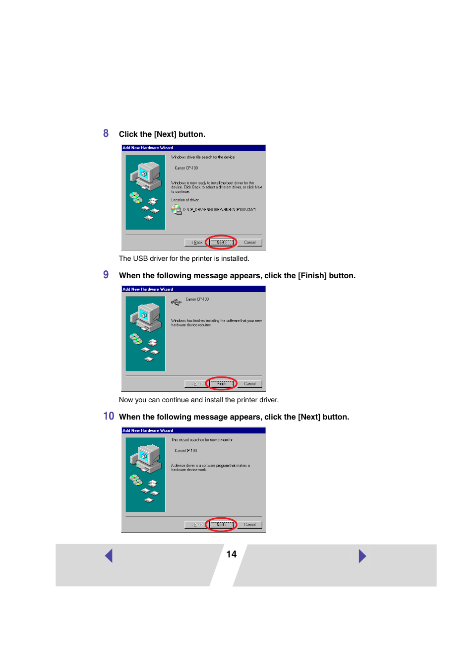 Canon CP100 User Manual | Page 14 / 62