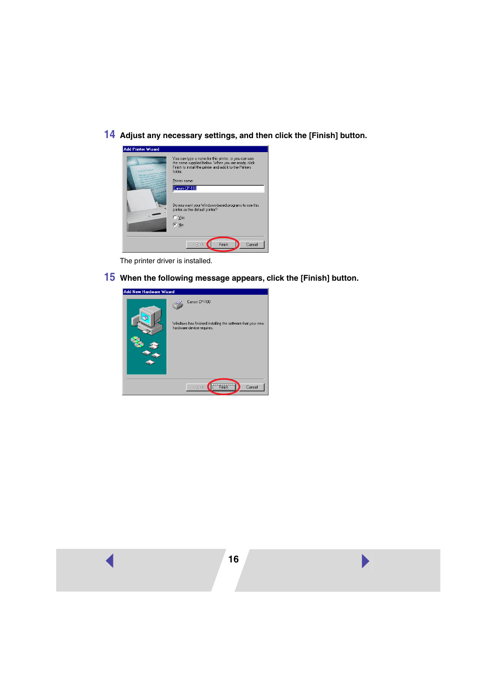 Canon CP100 User Manual | Page 16 / 62