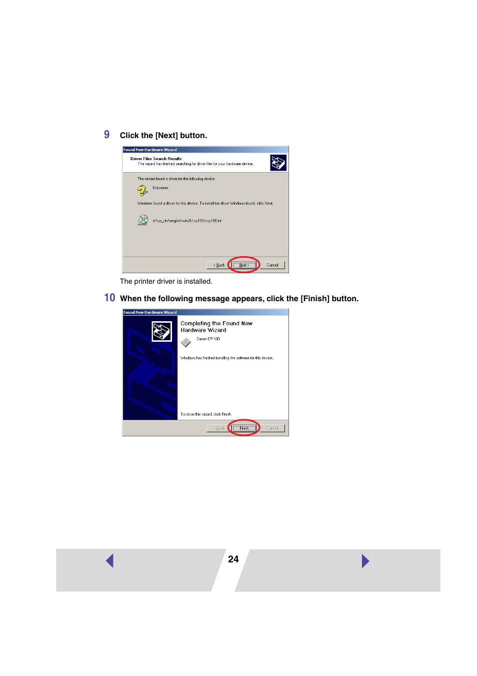 Canon CP100 User Manual | Page 24 / 62