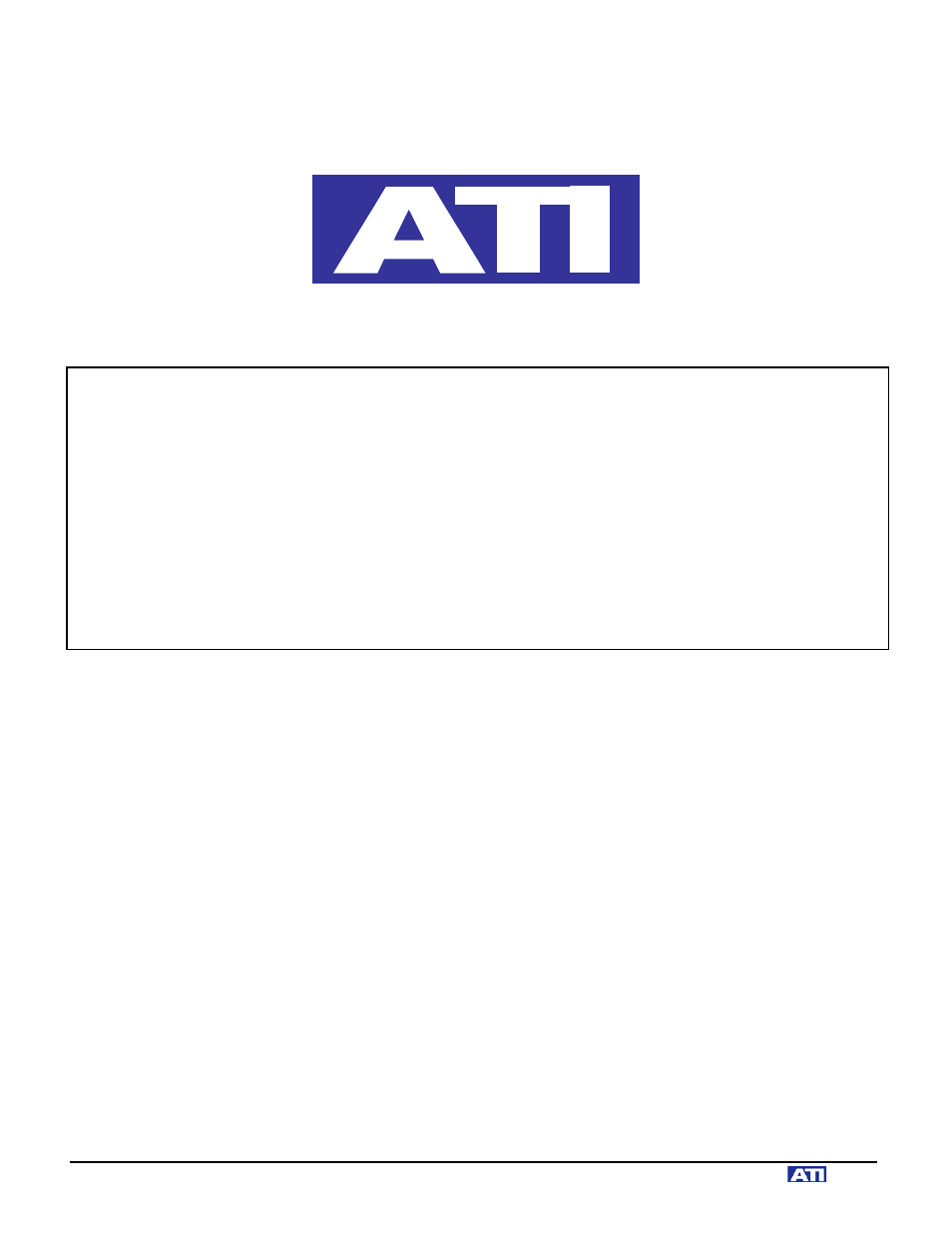 ATI Audio M100 User Manual | 8 pages