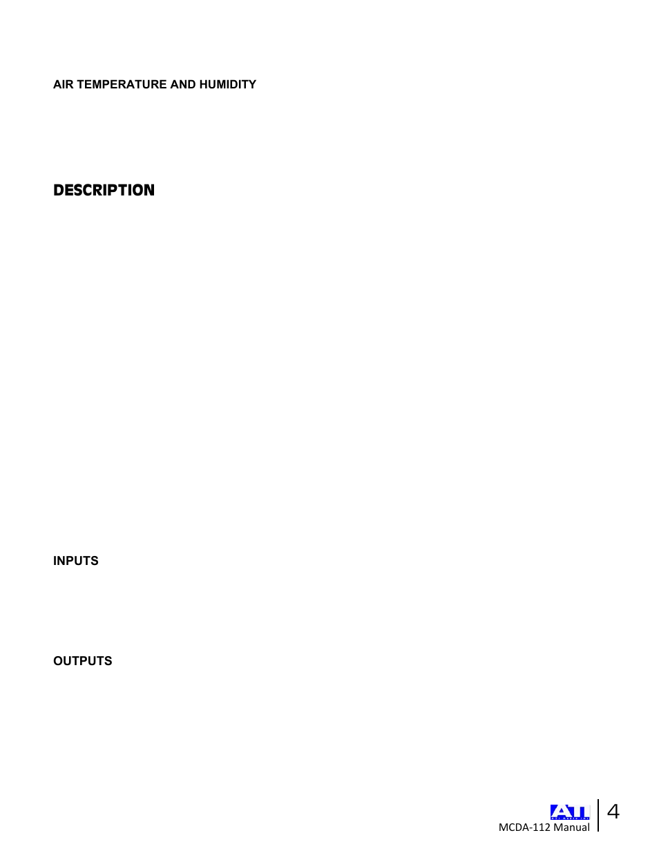 ATI Audio MCDA112 User Manual | Page 4 / 8