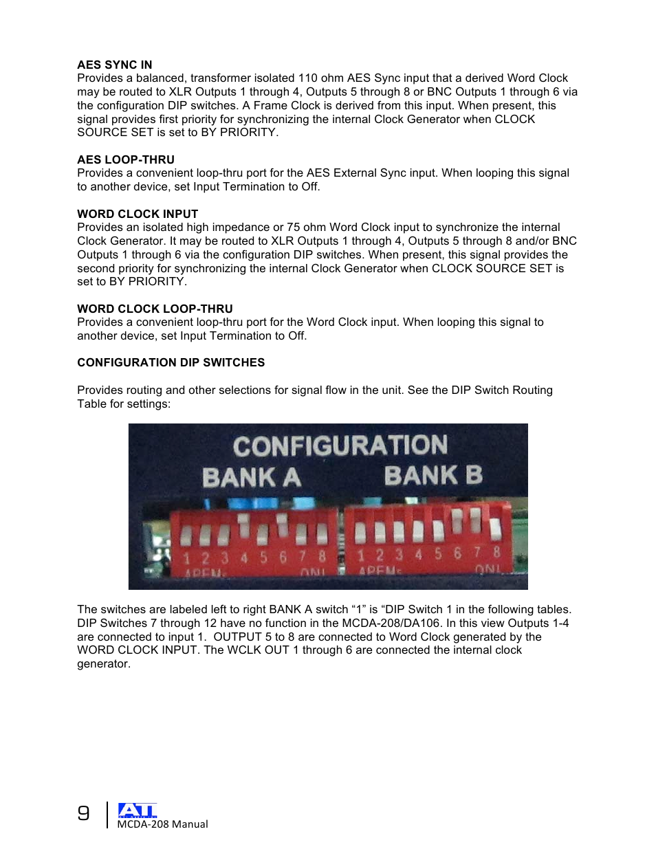 ATI Audio MCDA208 User Manual | Page 9 / 15