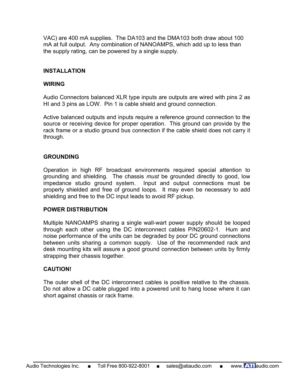 ATI Audio ML200 User Manual | Page 3 / 7