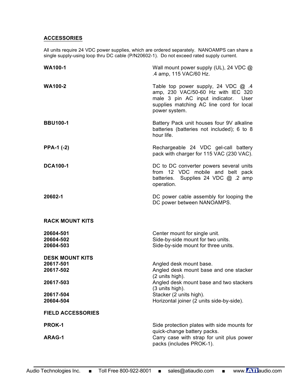 ATI Audio ML200 User Manual | Page 7 / 7