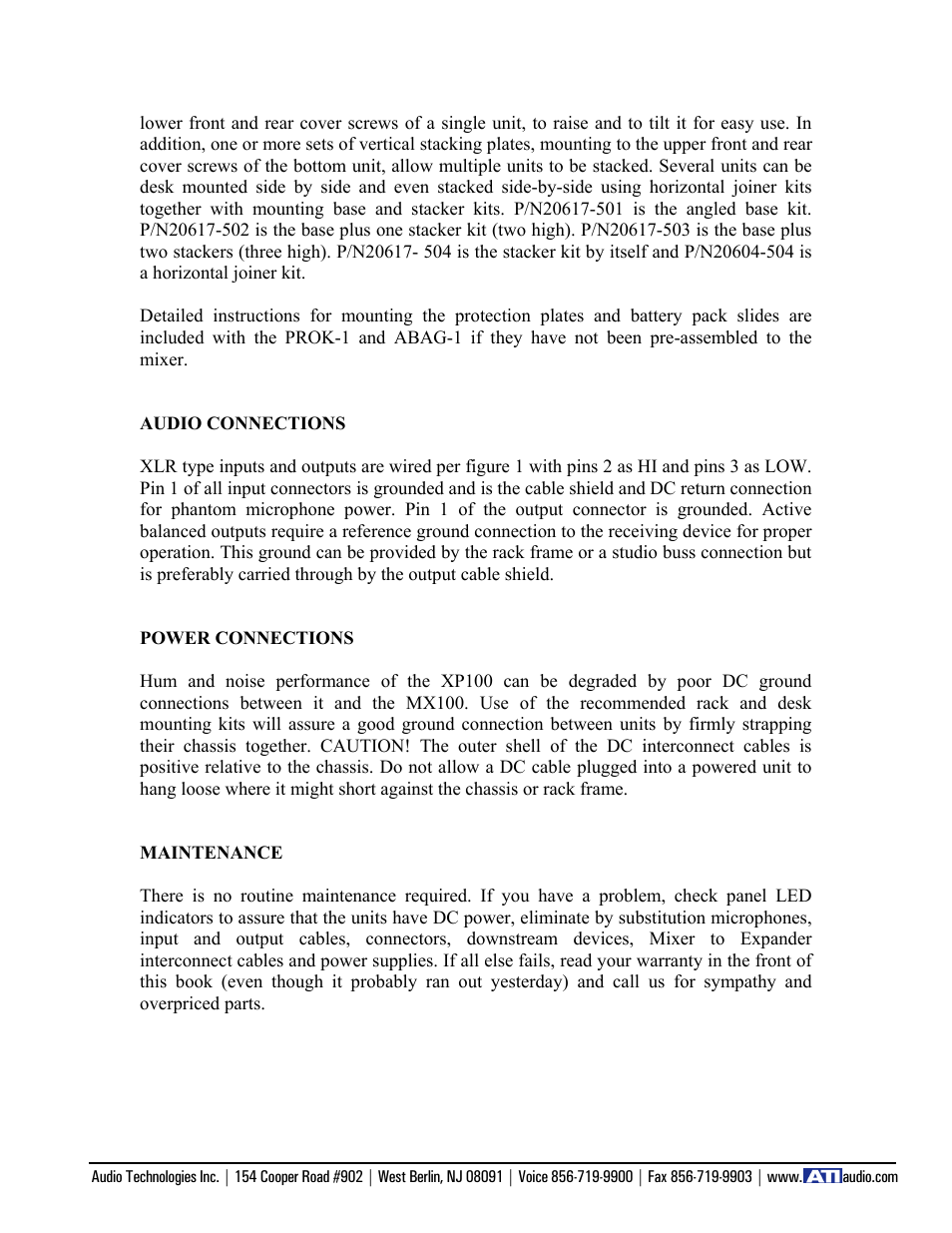 ATI Audio MX100 User Manual | Page 10 / 14