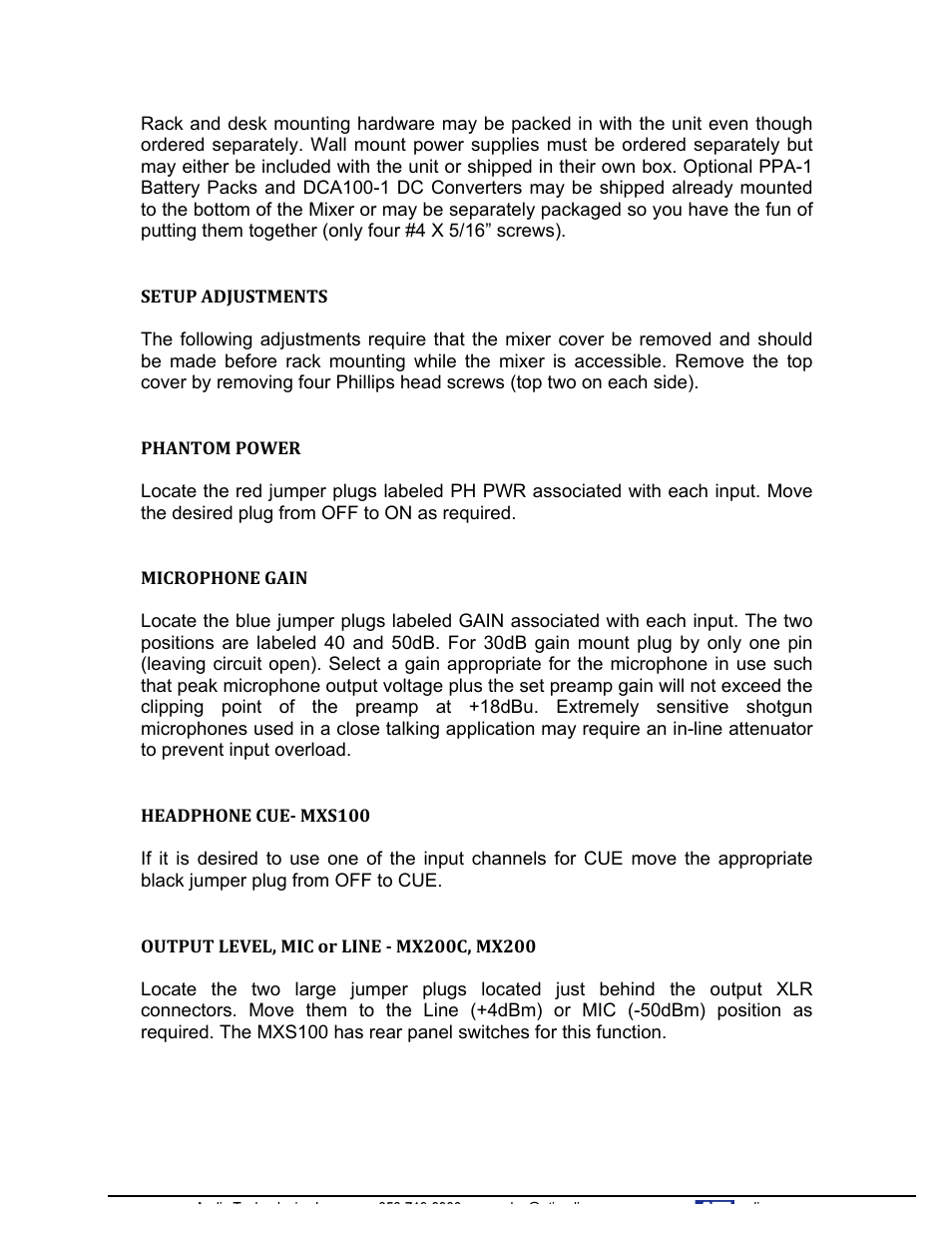 ATI Audio MX200 User Manual | Page 10 / 16