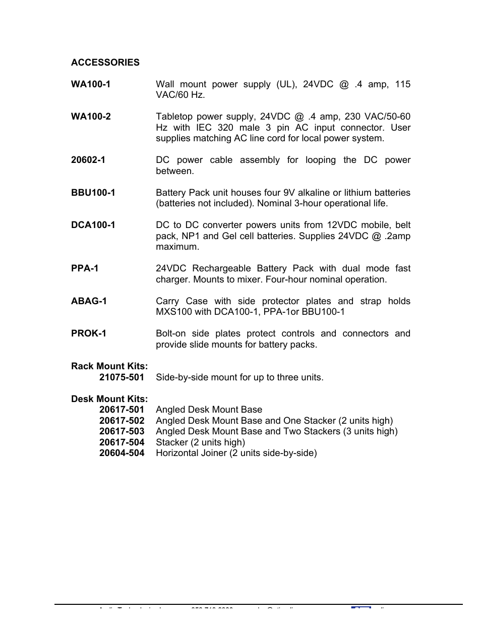 ATI Audio MX200 User Manual | Page 16 / 16