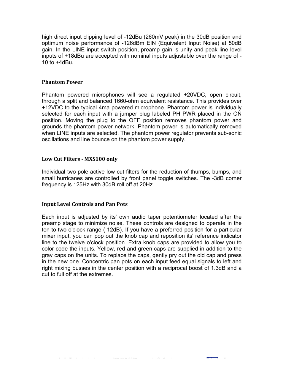 ATI Audio MX200 User Manual | Page 5 / 16