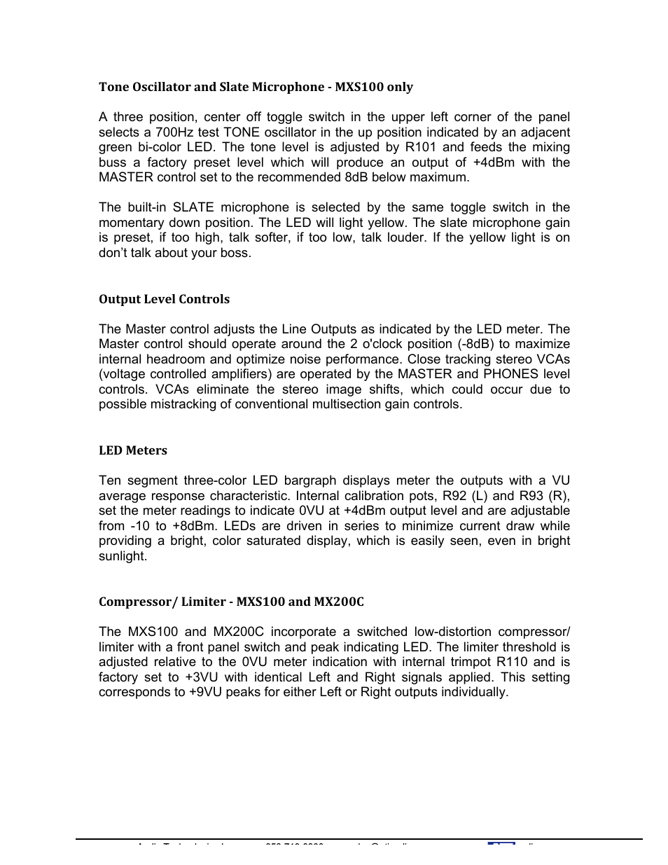 ATI Audio MX200 User Manual | Page 6 / 16
