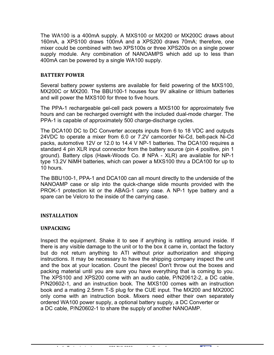 ATI Audio MX200 User Manual | Page 9 / 16