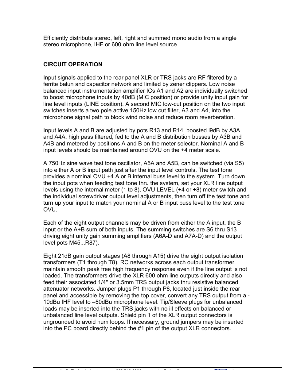 ATI Audio PB2X8 User Manual | Page 3 / 5