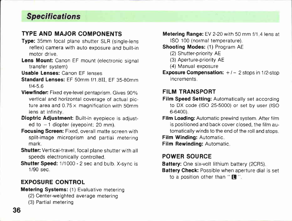 Canon EF-M User Manual | Page 36 / 72