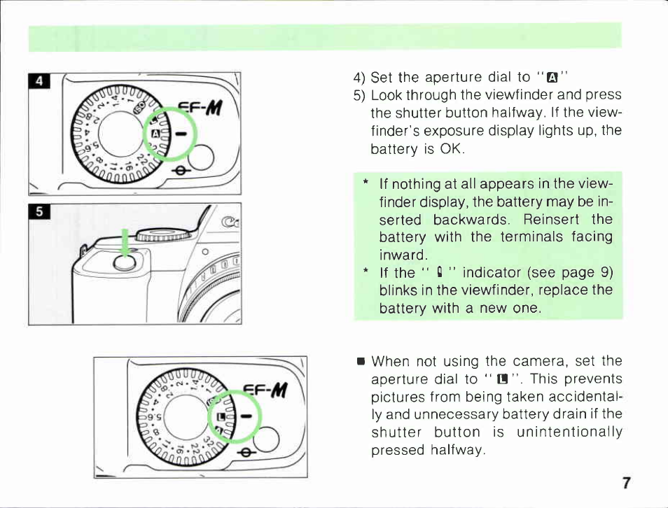 Attention | Canon EF-M User Manual | Page 7 / 72