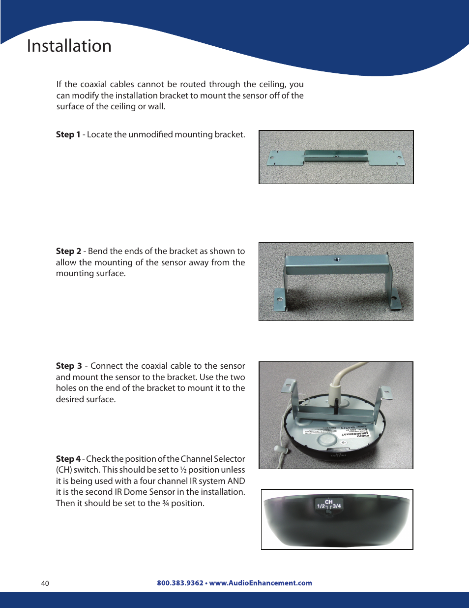 Installation | Audio Enhancement Product Manual User Manual | Page 40 / 59