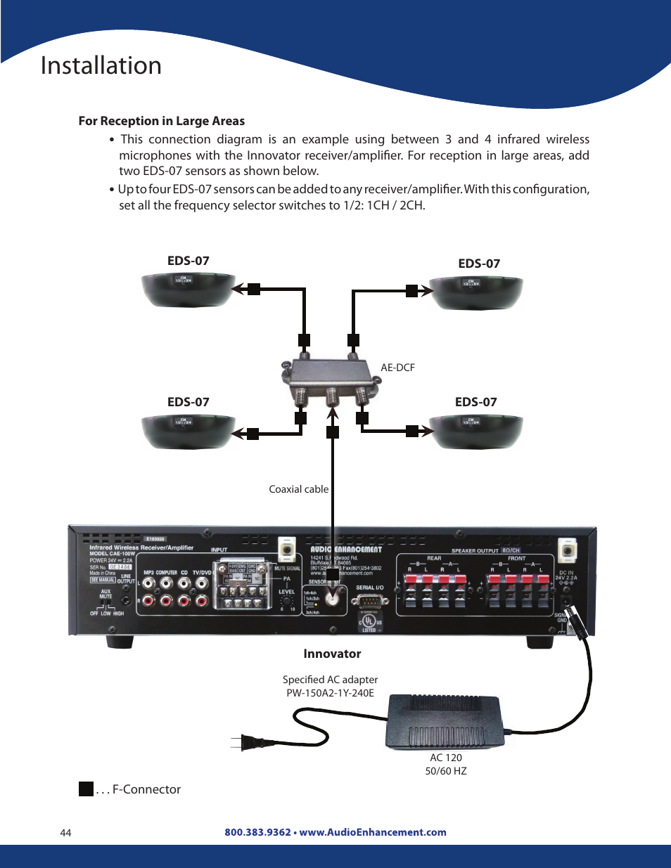 Installation | Audio Enhancement Product Manual User Manual | Page 44 / 59