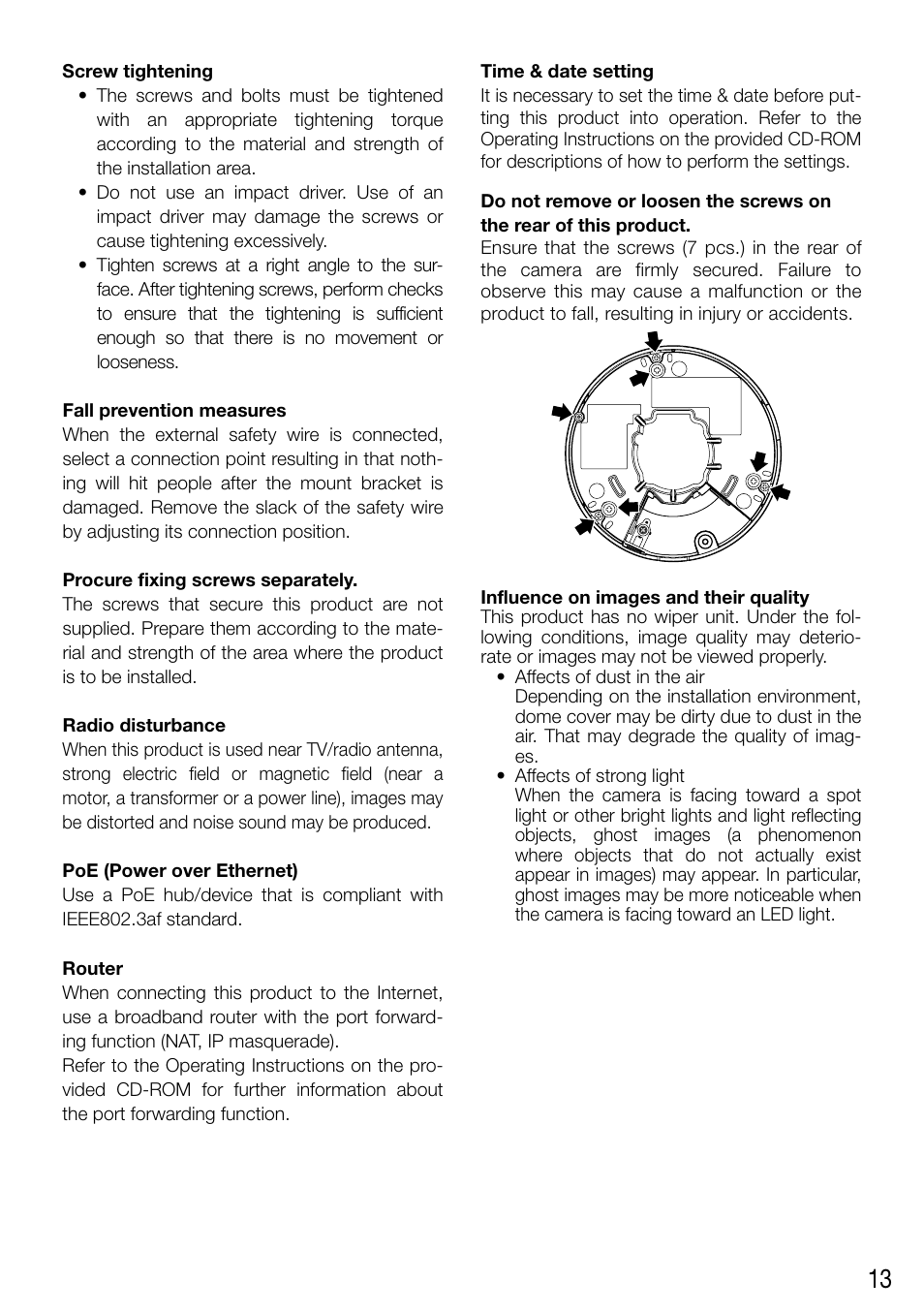 Audio Enhancement WV-SF448 User Manual | Page 13 / 40