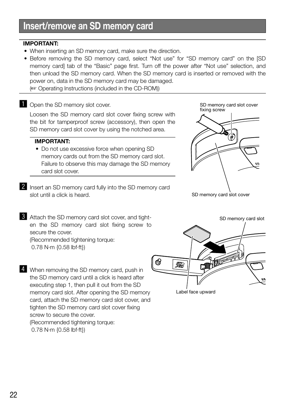 Audio Enhancement WV-SF448 User Manual | Page 22 / 40