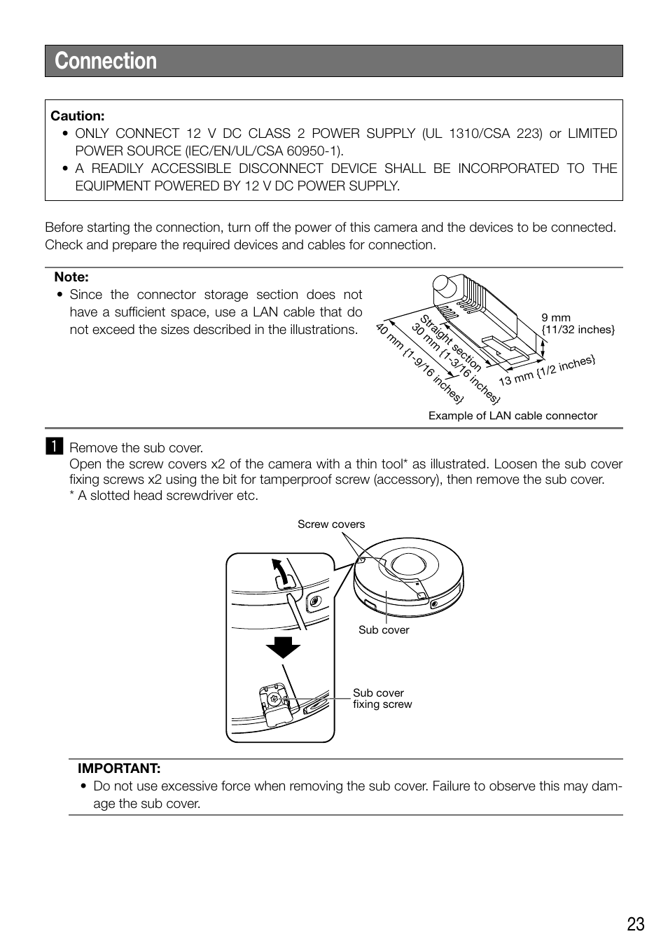 Connection | Audio Enhancement WV-SF448 User Manual | Page 23 / 40