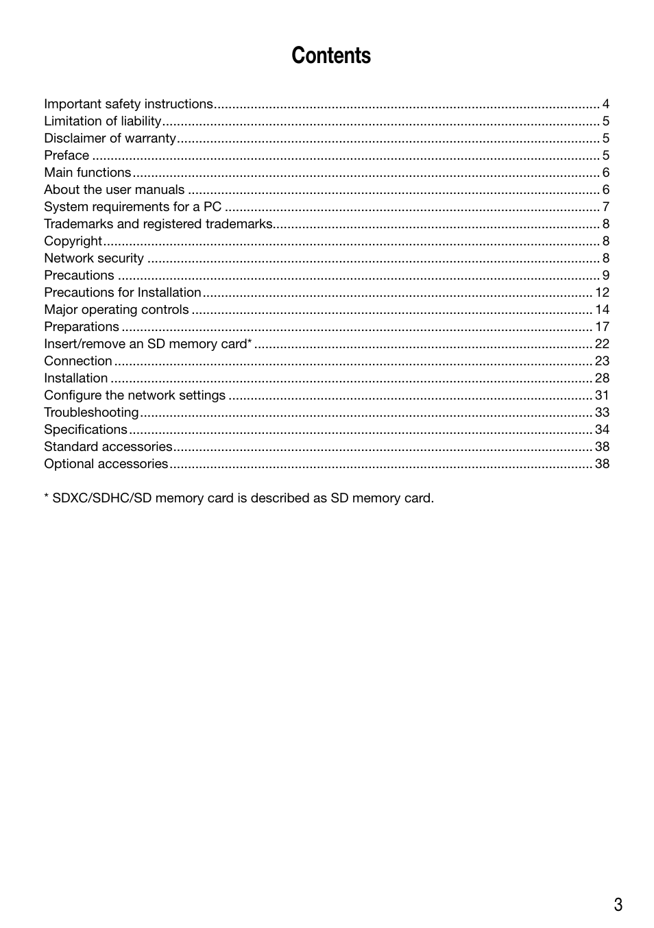 Audio Enhancement WV-SF448 User Manual | Page 3 / 40