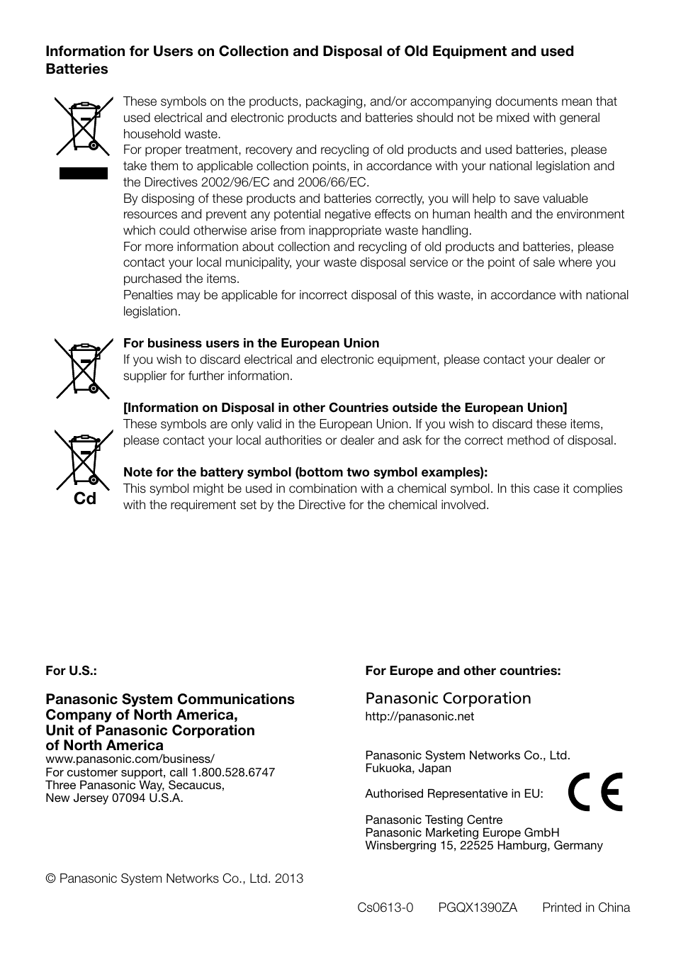 Audio Enhancement WV-SF448 User Manual | Page 40 / 40