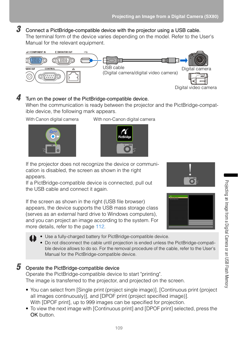 P109 | Canon HDMI SX800 User Manual | Page 109 / 154
