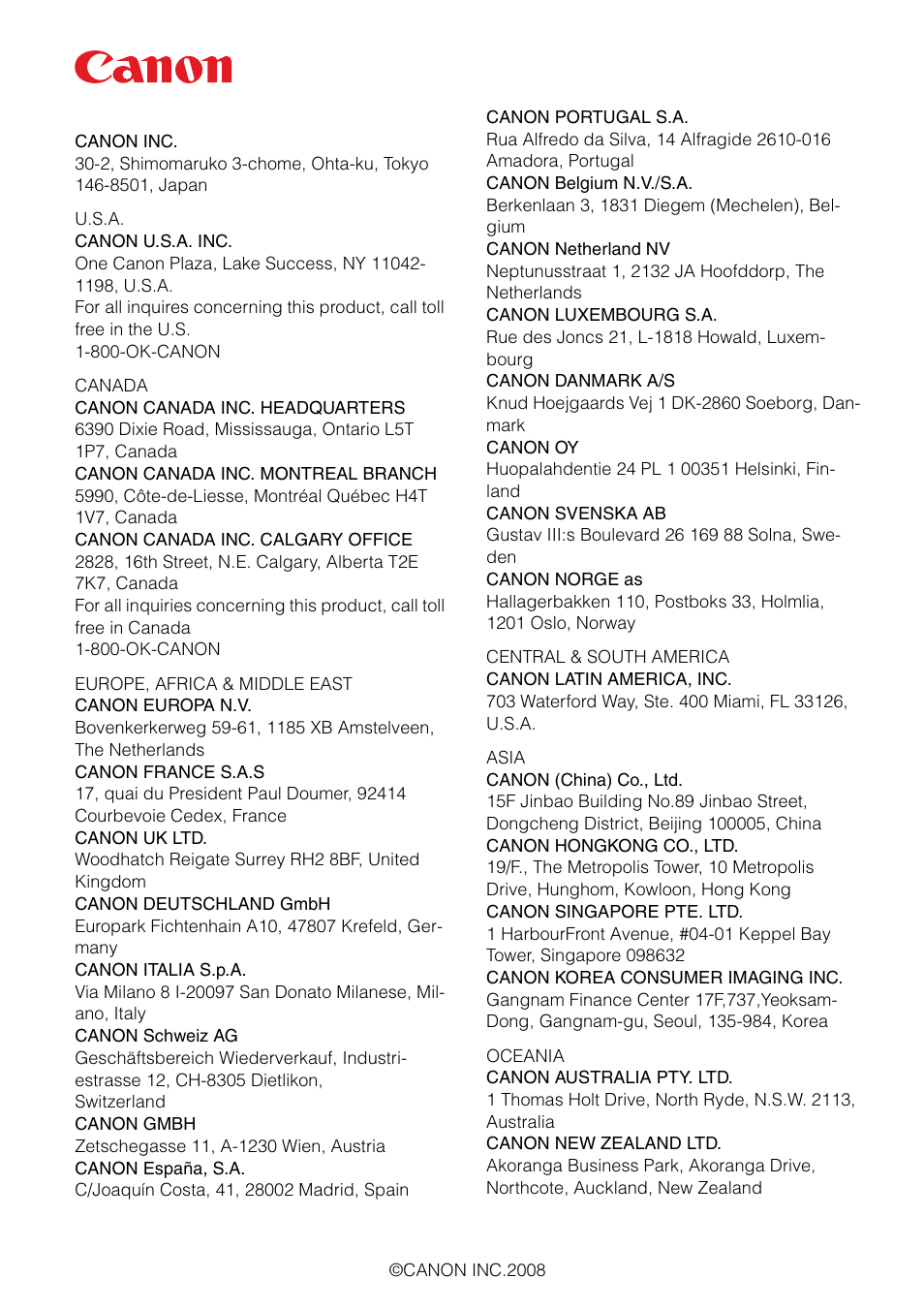 Canon HDMI SX800 User Manual | Page 154 / 154