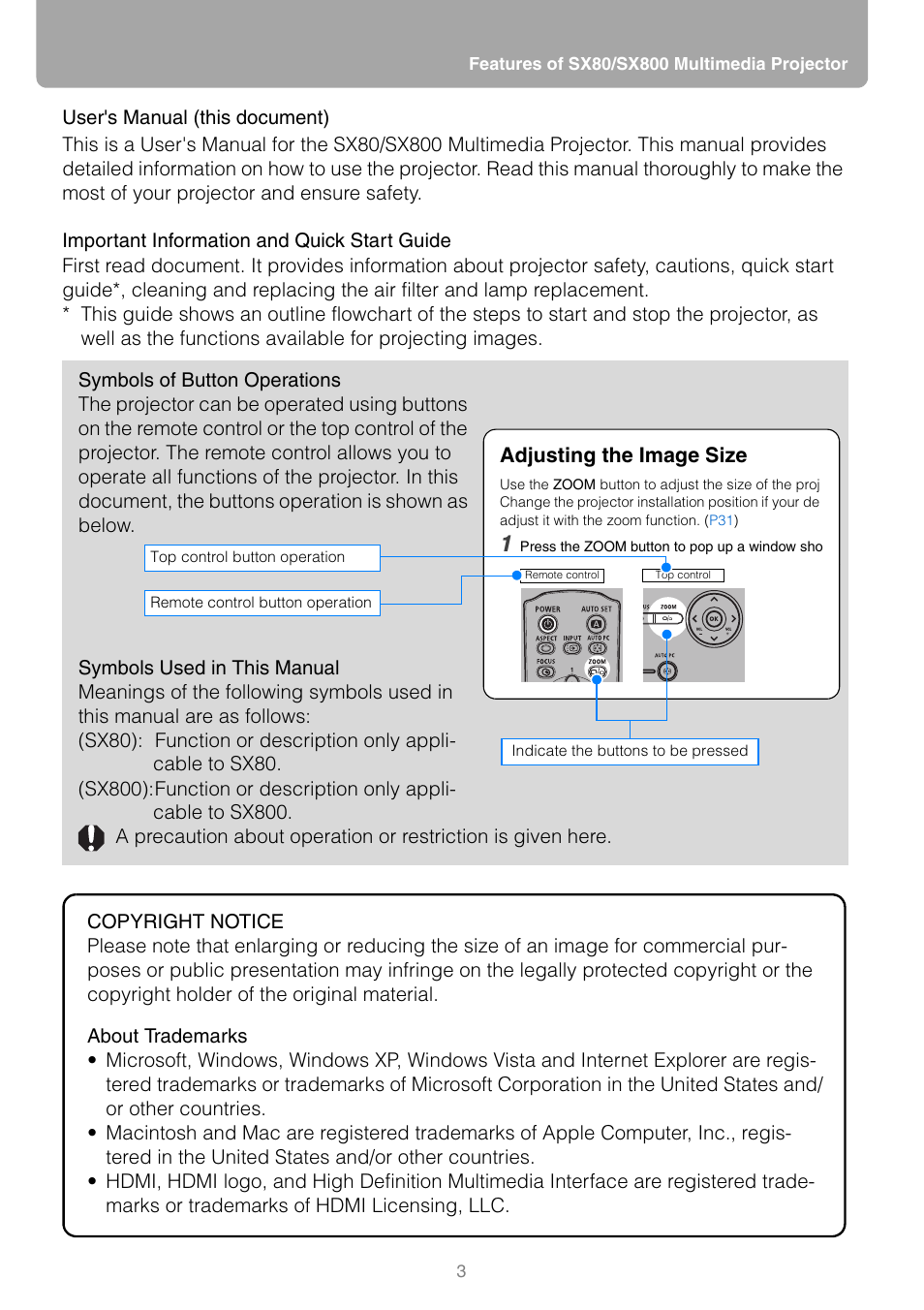 Canon HDMI SX800 User Manual | Page 3 / 154