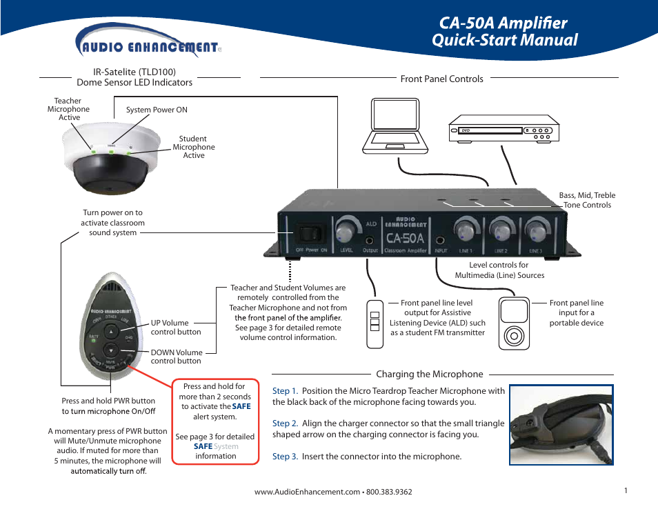 Audio Enhancement CA-50A User Manual | 3 pages