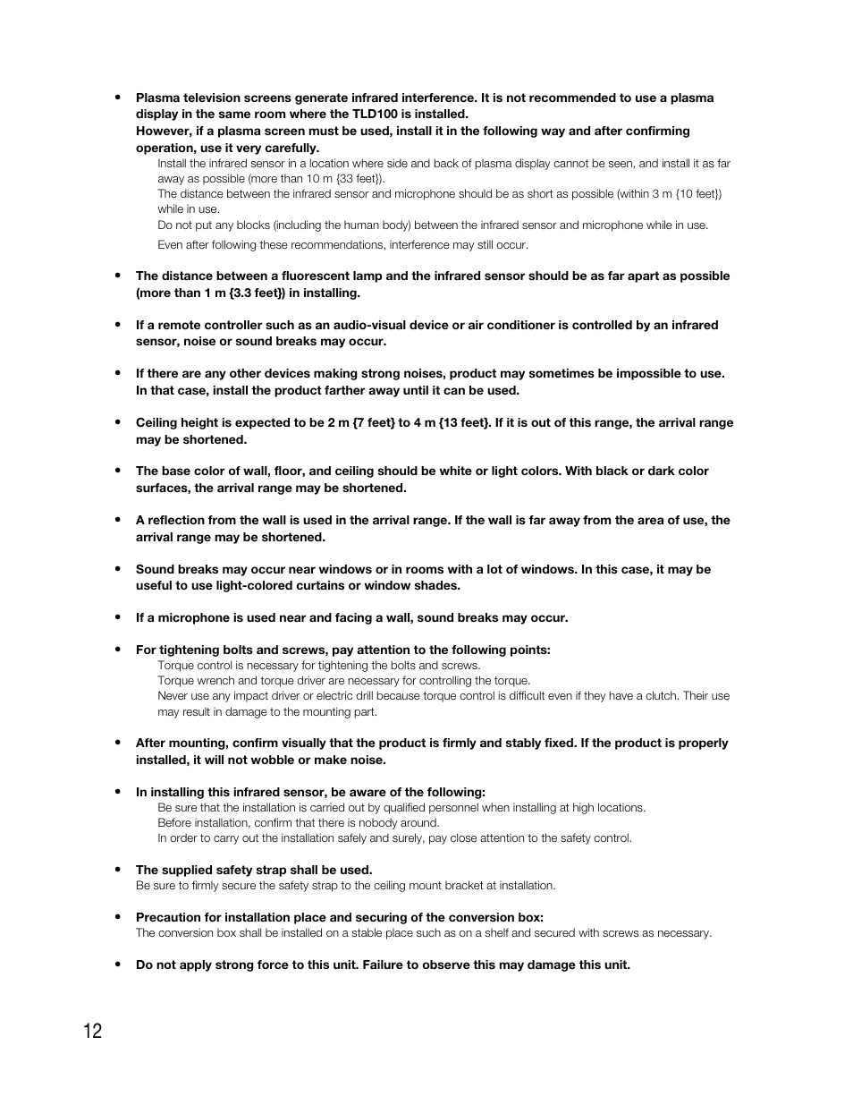 Audio Enhancement TLD100 User Manual | Page 12 / 36