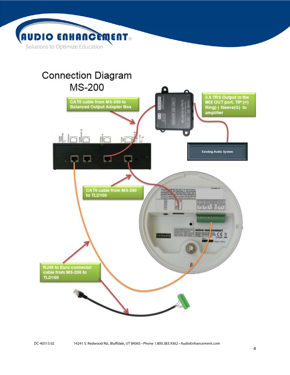 Audio Enhancement MS-200 SAFE User Manual | Page 4 / 12