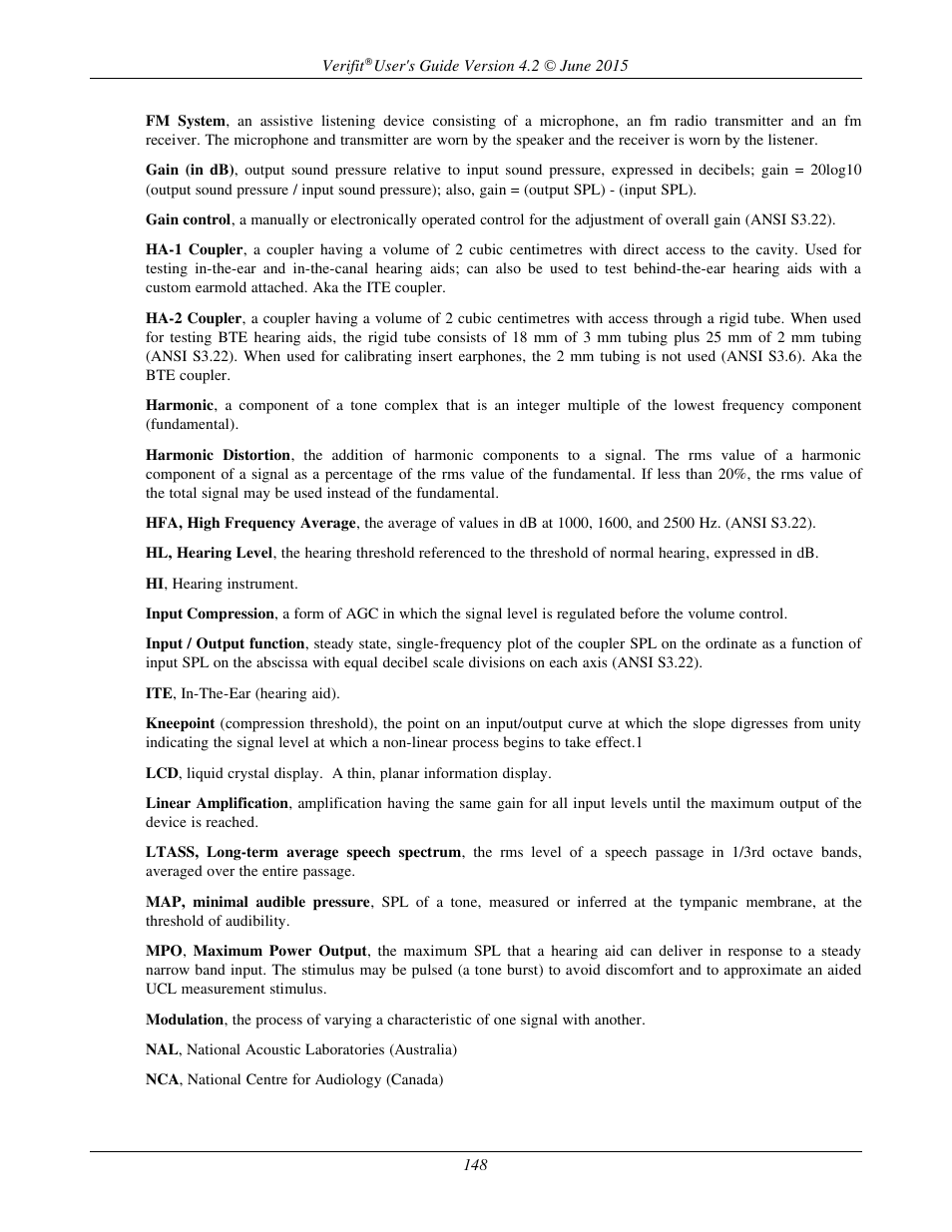 Audioscan Verifit 2 User Manual | Page 148 / 156