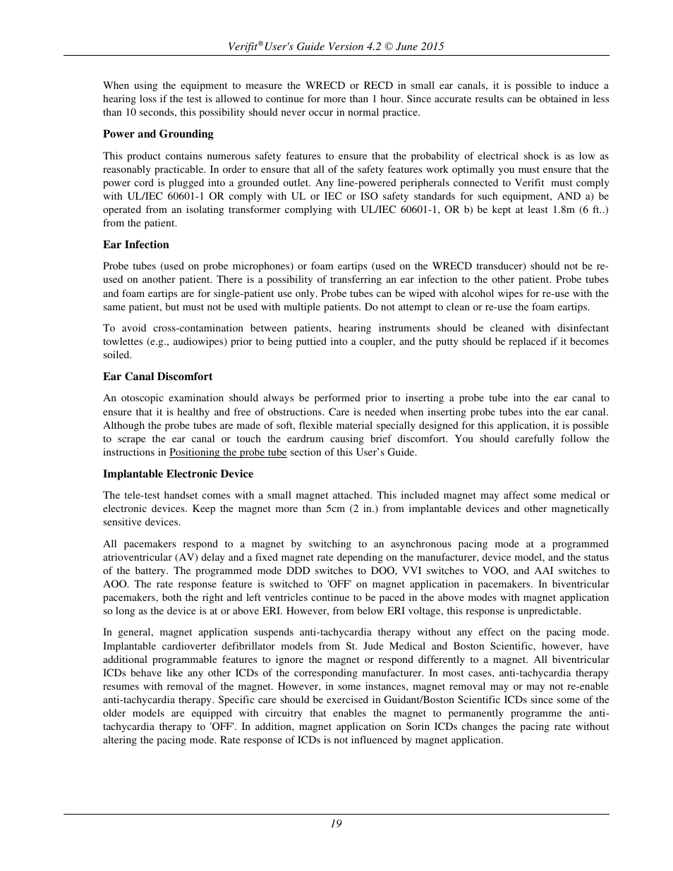 Audioscan Verifit 2 User Manual | Page 19 / 156