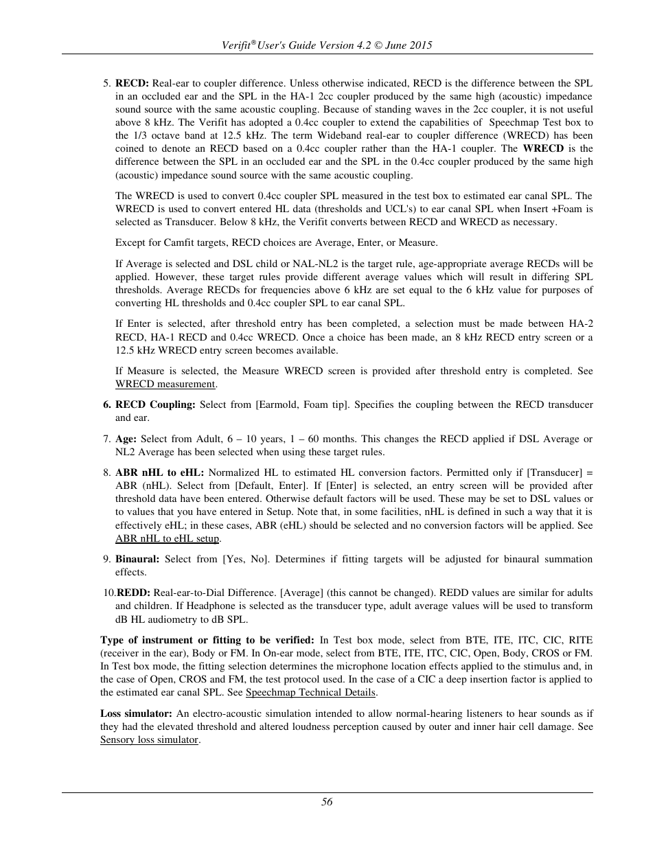 Audioscan Verifit 2 User Manual | Page 56 / 156