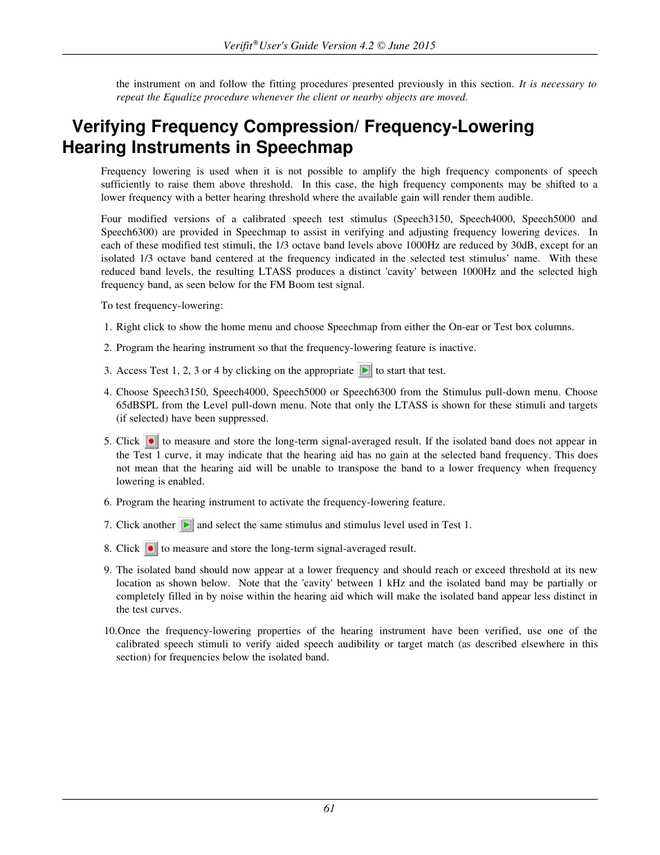 Audioscan Verifit 2 User Manual | Page 61 / 156