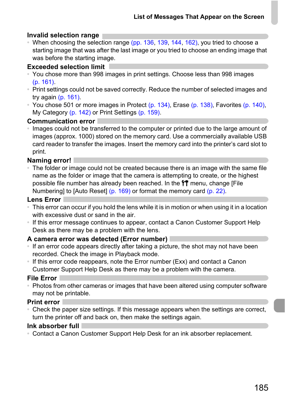 Canon IXUS 115 HS User Manual | Page 185 / 209