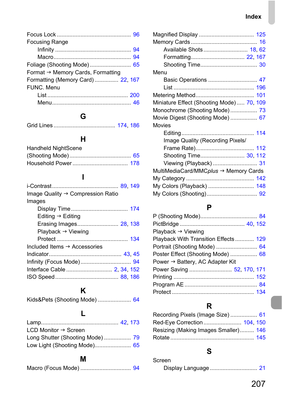 Canon IXUS 115 HS User Manual | Page 207 / 209