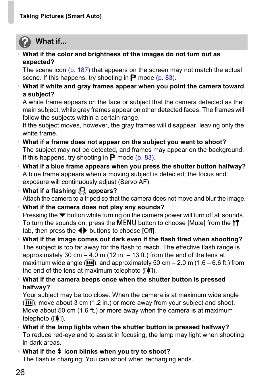 Canon IXUS 115 HS User Manual | Page 26 / 209