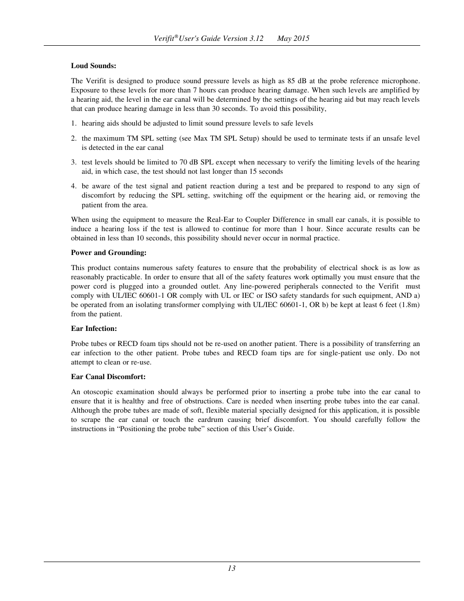 Audioscan Verifit User Manual | Page 13 / 155