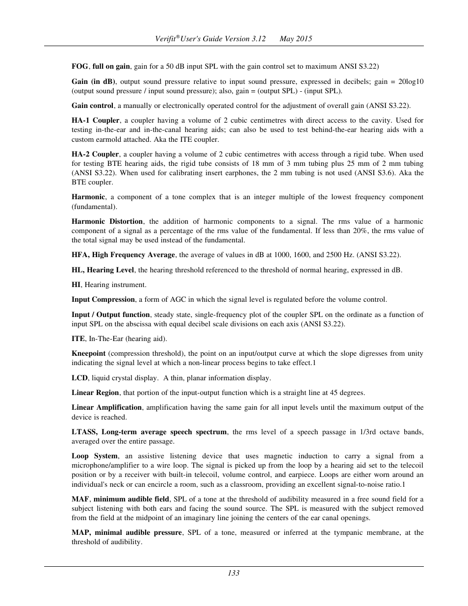 Audioscan Verifit User Manual | Page 133 / 155