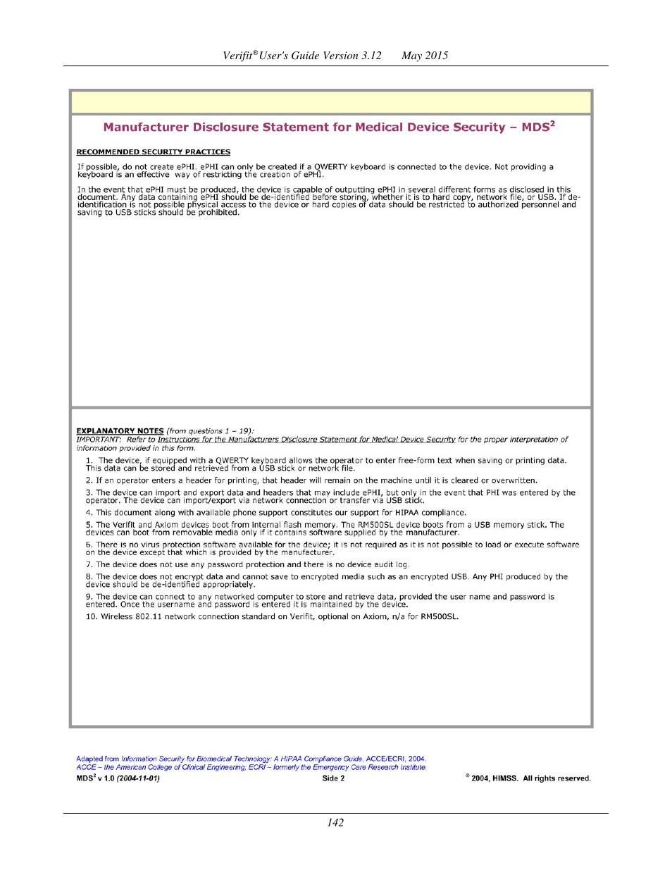 Audioscan Verifit User Manual | Page 142 / 155