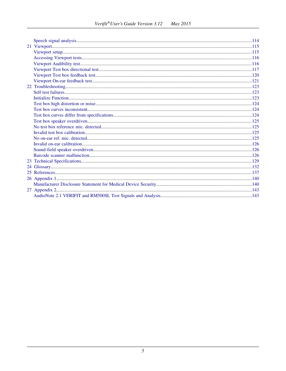 Audioscan Verifit User Manual | Page 5 / 155