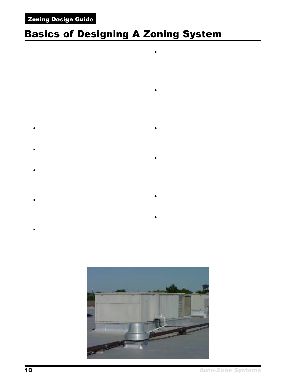 Basics of designing a zoning system | Auto-Zone Control Systems Zoning Design Guide (Version 01B) User Manual | Page 10 / 28