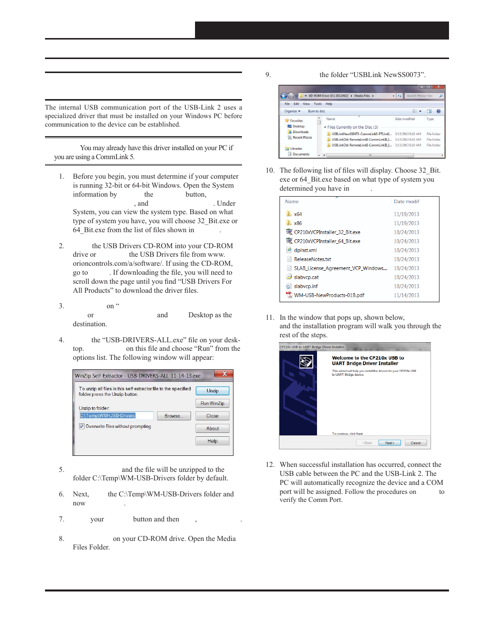 Usb driver installation | Auto-Zone Control Systems USB-Link 2 Technical Guide, Installation Instructions for the USB-Link 2 (Version 01E) User Manual | Page 5 / 19