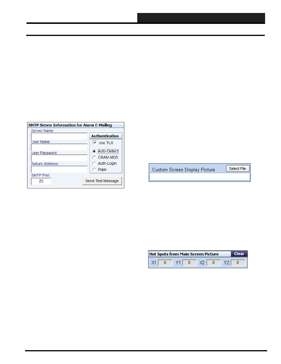 Step 2: job-site set-up, Alarm e-mailing and display picture, Prism 2 technical guide 13 | Auto-Zone Control Systems Prism 2 Graphical Interface Technical Guide (Version 01J) User Manual | Page 13 / 52