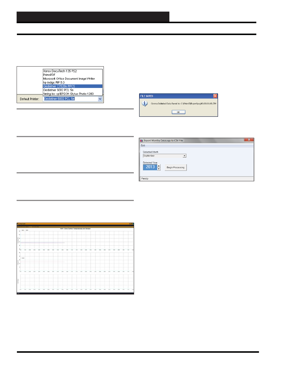 Step 10: trend logging & printing, Printing trend logs, Prism 2 technical guide 30 | Auto-Zone Control Systems Prism 2 Graphical Interface Technical Guide (Version 01J) User Manual | Page 30 / 52
