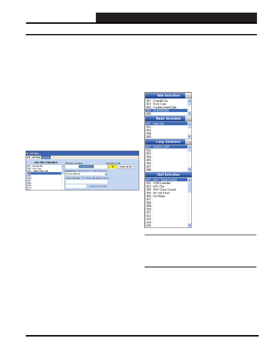 Appendix b - demomode, Demomode setup and operation | Auto-Zone Control Systems Prism 2 Graphical Interface Technical Guide (Version 01J) User Manual | Page 41 / 52