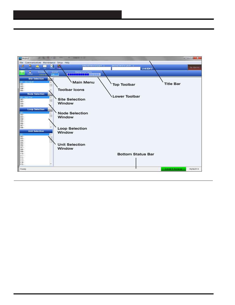 Step 1: prism 2 installation, Prism 2 main screen, Prism 2 technical guide 6 | Auto-Zone Control Systems Prism 2 Graphical Interface Technical Guide (Version 01J) User Manual | Page 6 / 52