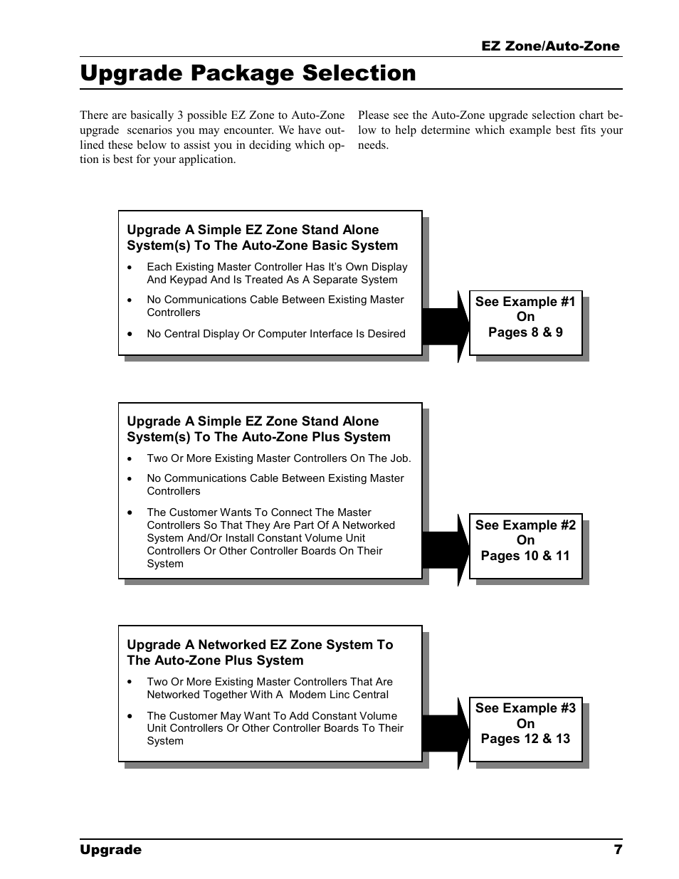Upgrade package selection | Auto-Zone Control Systems EZ-Zone to Auto-Zone Upgrade Guide (Version 01C) User Manual | Page 7 / 34