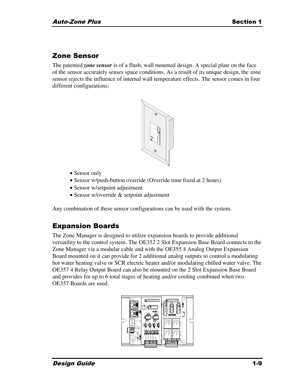Zone sensor, Expansion boards, Tl ha an i d | Ph ili ps | Auto-Zone Control Systems Auto-Zone Plus Systems Installation & Operation (Version 03A) User Manual | Page 13 / 210