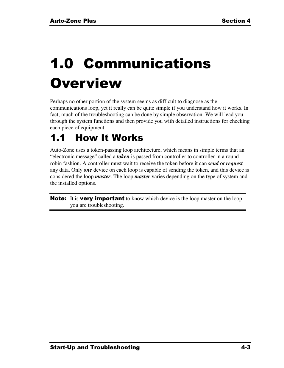 0 communications overview, 1 how it works | Auto-Zone Control Systems Auto-Zone Plus Systems Installation & Operation (Version 03A) User Manual | Page 153 / 210